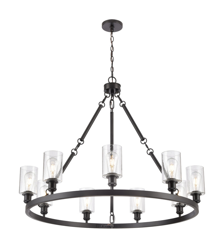 Innovations Lighting Clymer 4" Chandelier - Matte Black Chandeliers Innovations Lighting   