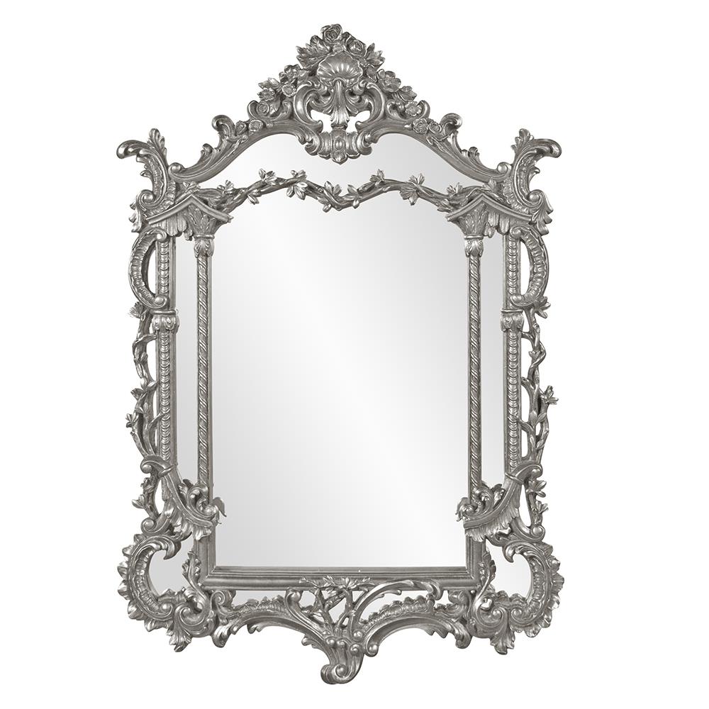 Howard Elliott Collection Arlington Mirror - Glossy Nickel Mirrors Howard Elliott Collection   