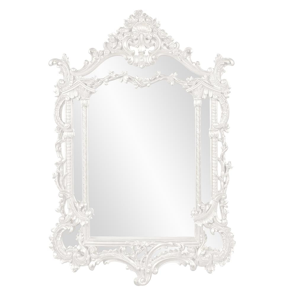 Howard Elliott Collection Arlington Mirror - Glossy White Mirrors Howard Elliott Collection   