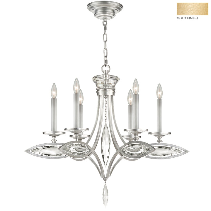 Fine Art Handcrafted Lighting Marquise Chandelier Chandeliers Fine Art Handcrafted Lighting Gold  