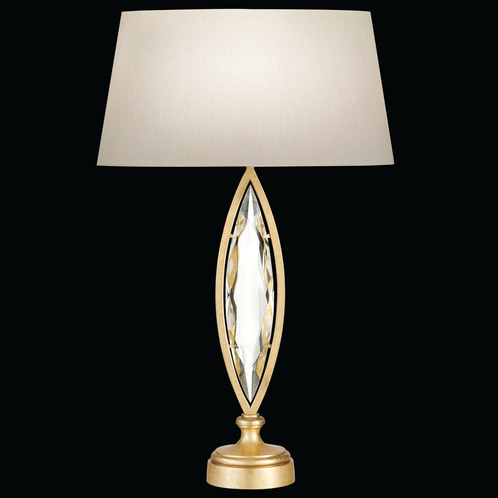 Fine Art Handcrafted Lighting Marquise Table Lamp Table Lamps Fine Art Handcrafted Lighting Gold/Beige Shade  