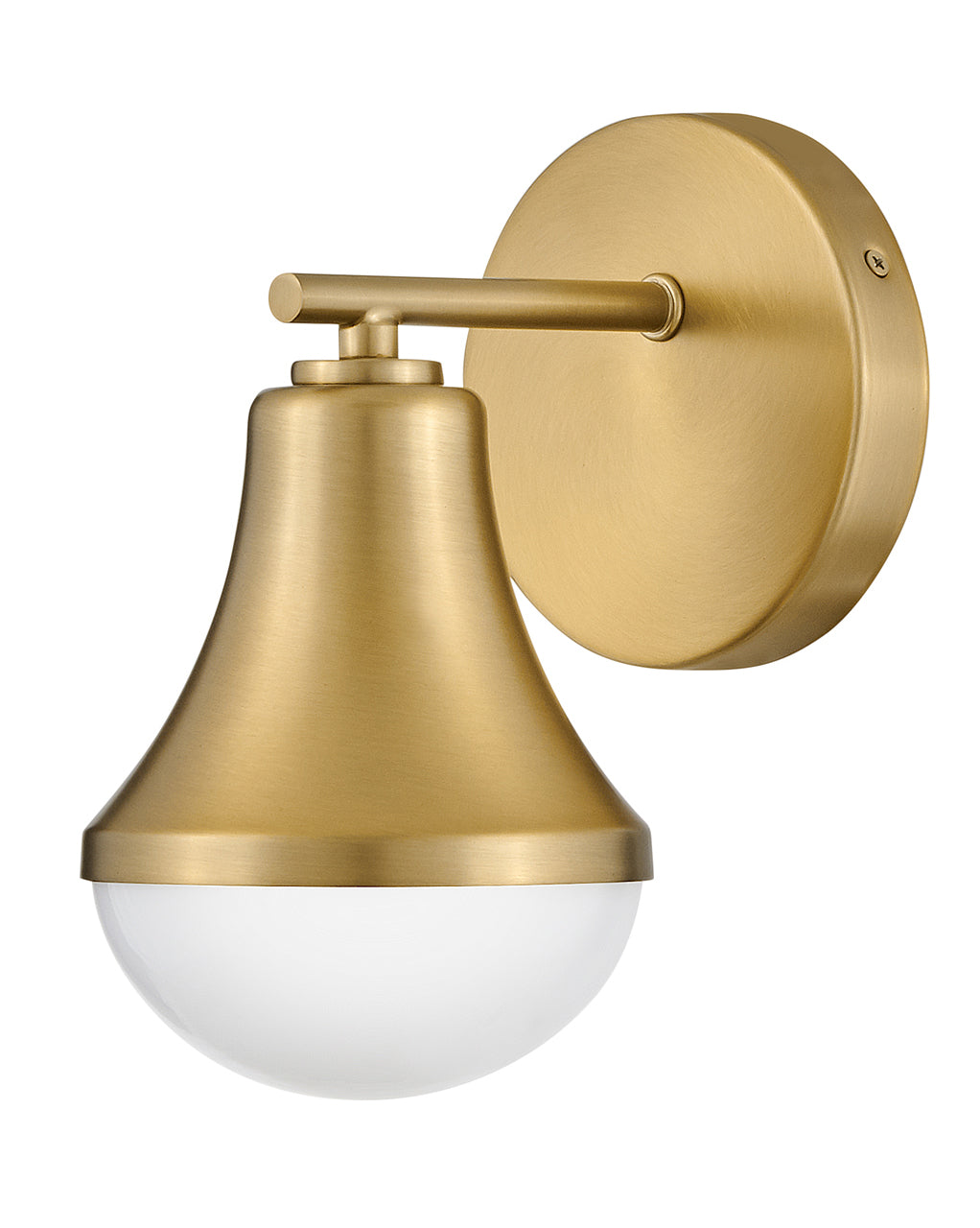 Lark Haddie Vanity Light Bath Vanity Light Lark 7.25x5.25x9.0 Lacquered Brass One Light