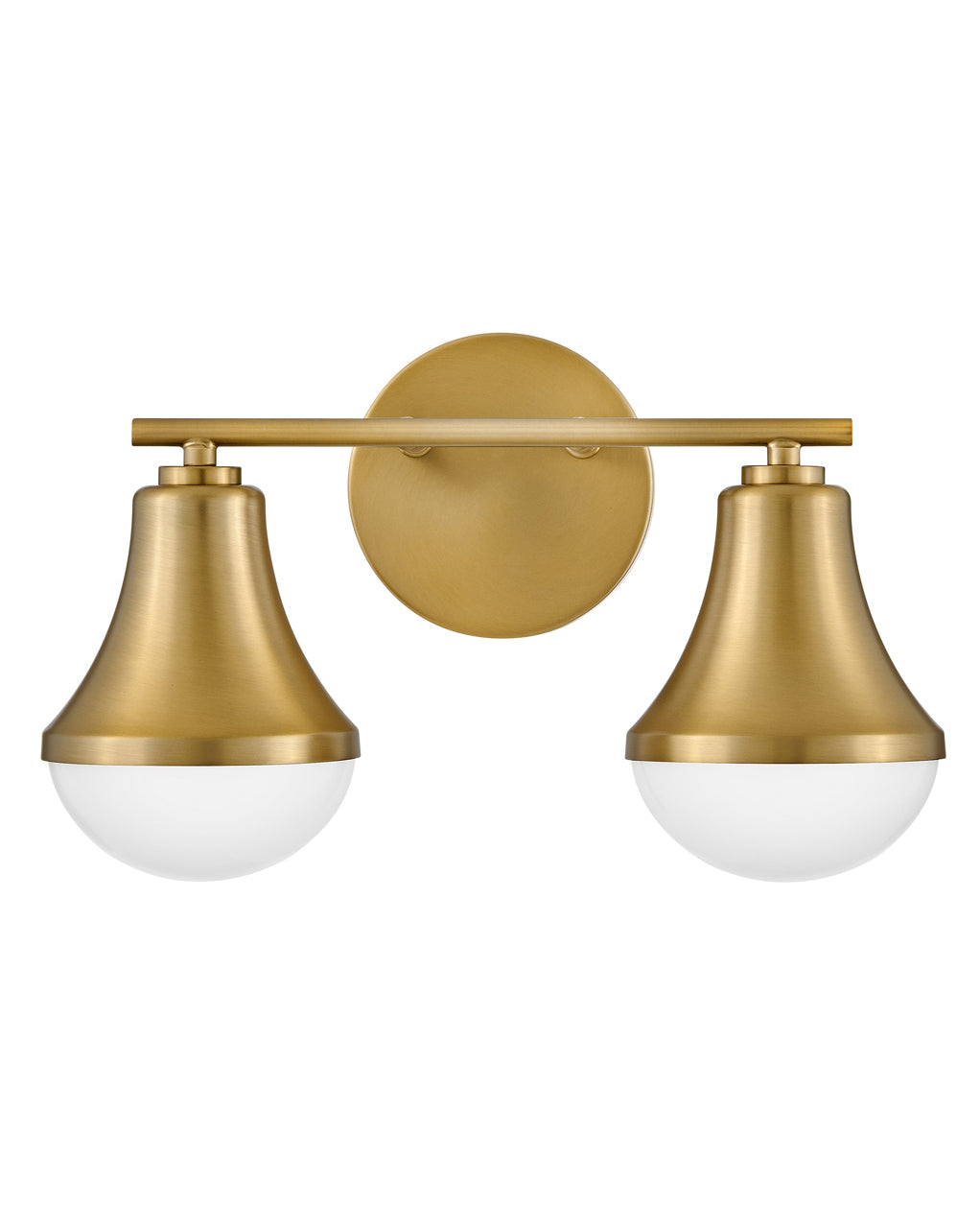 Lark Haddie Vanity Light Vanity Lights Lark 7.25x14.5x9.0 Lacquered Brass Two Light