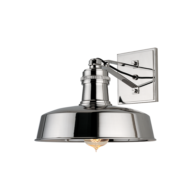 Hudson Valley Lighting Hudson Falls Wall Sconce Sconce Hudson Valley Lighting Polished Nickel  