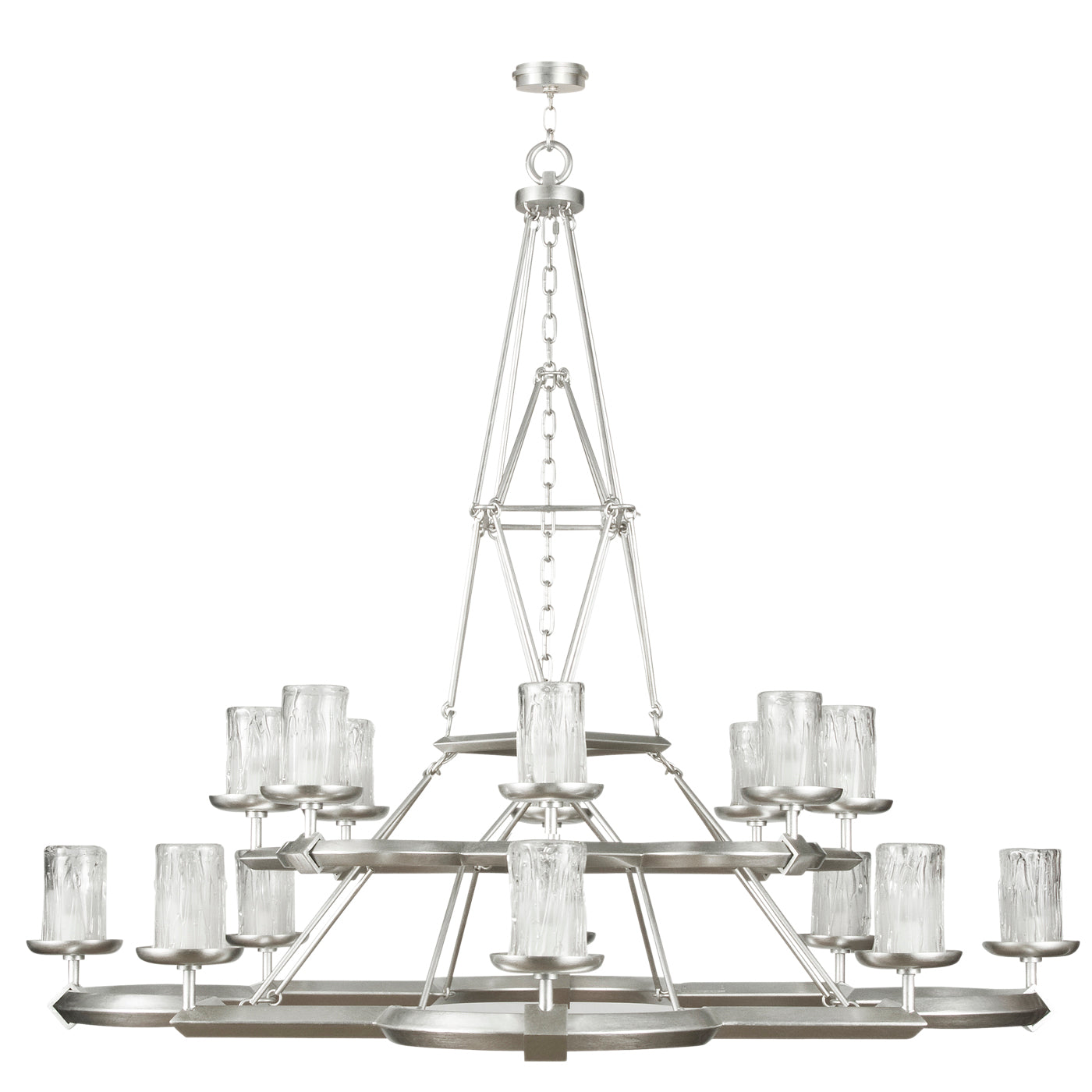 Fine Art Handcrafted Lighting Liaison Chandelier Chandeliers Fine Art Handcrafted Lighting Silver  