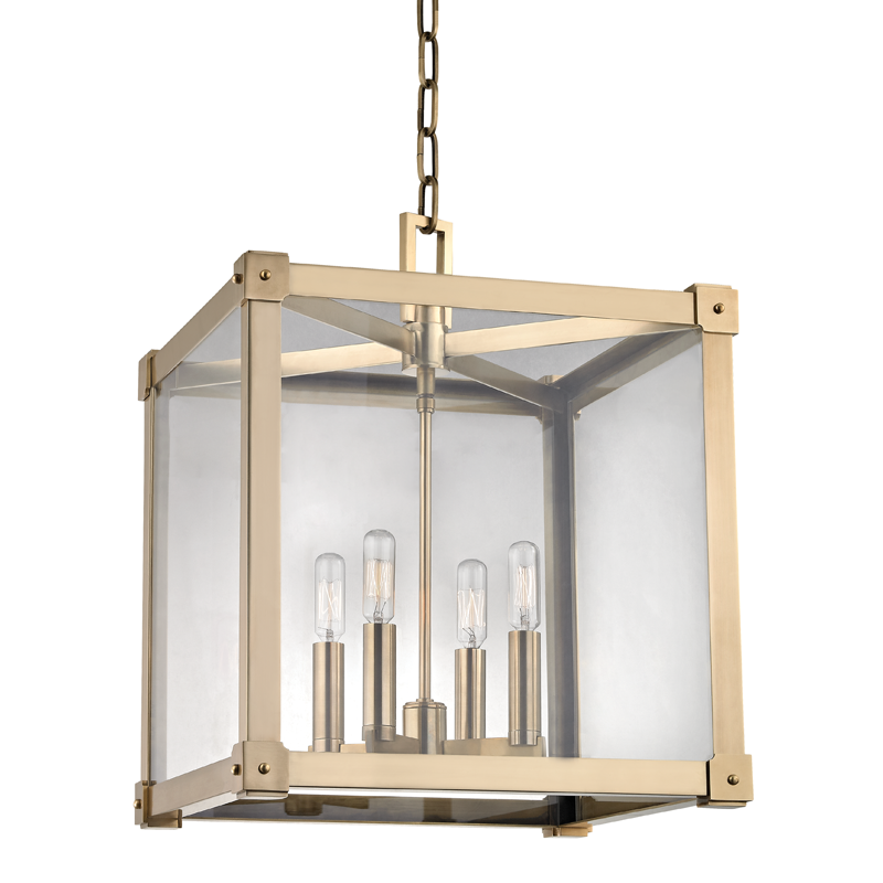 Hudson Valley Lighting Forsyth Lantern Pendants Hudson Valley Lighting Aged Brass  