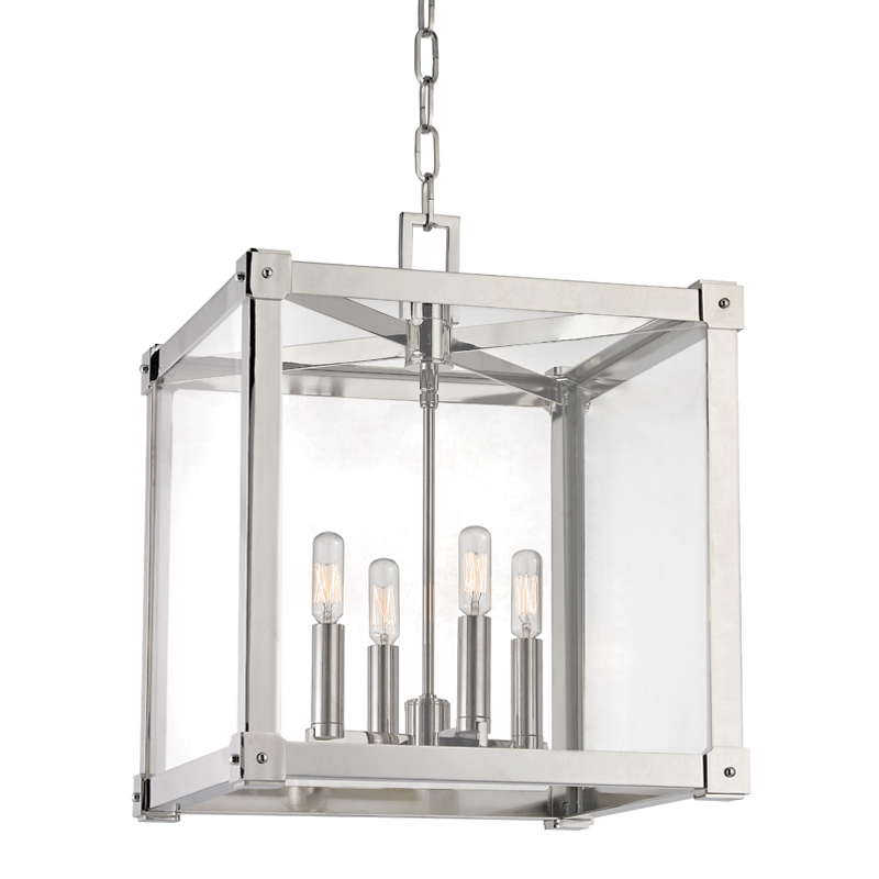 Hudson Valley Lighting Forsyth Lantern Pendants Hudson Valley Lighting Polished Nickel  