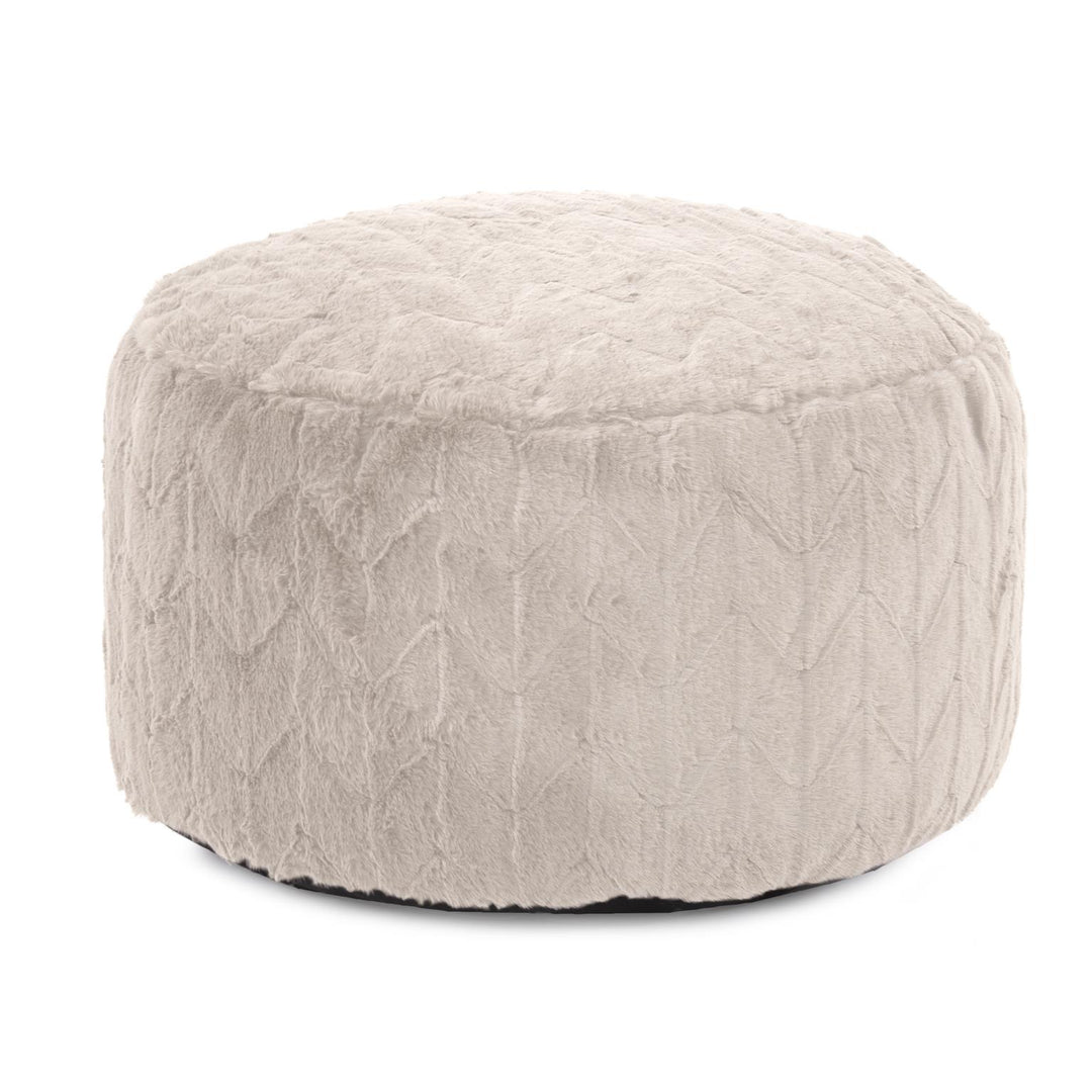 Howard Elliott Collection Foot Pouf Angora Natural