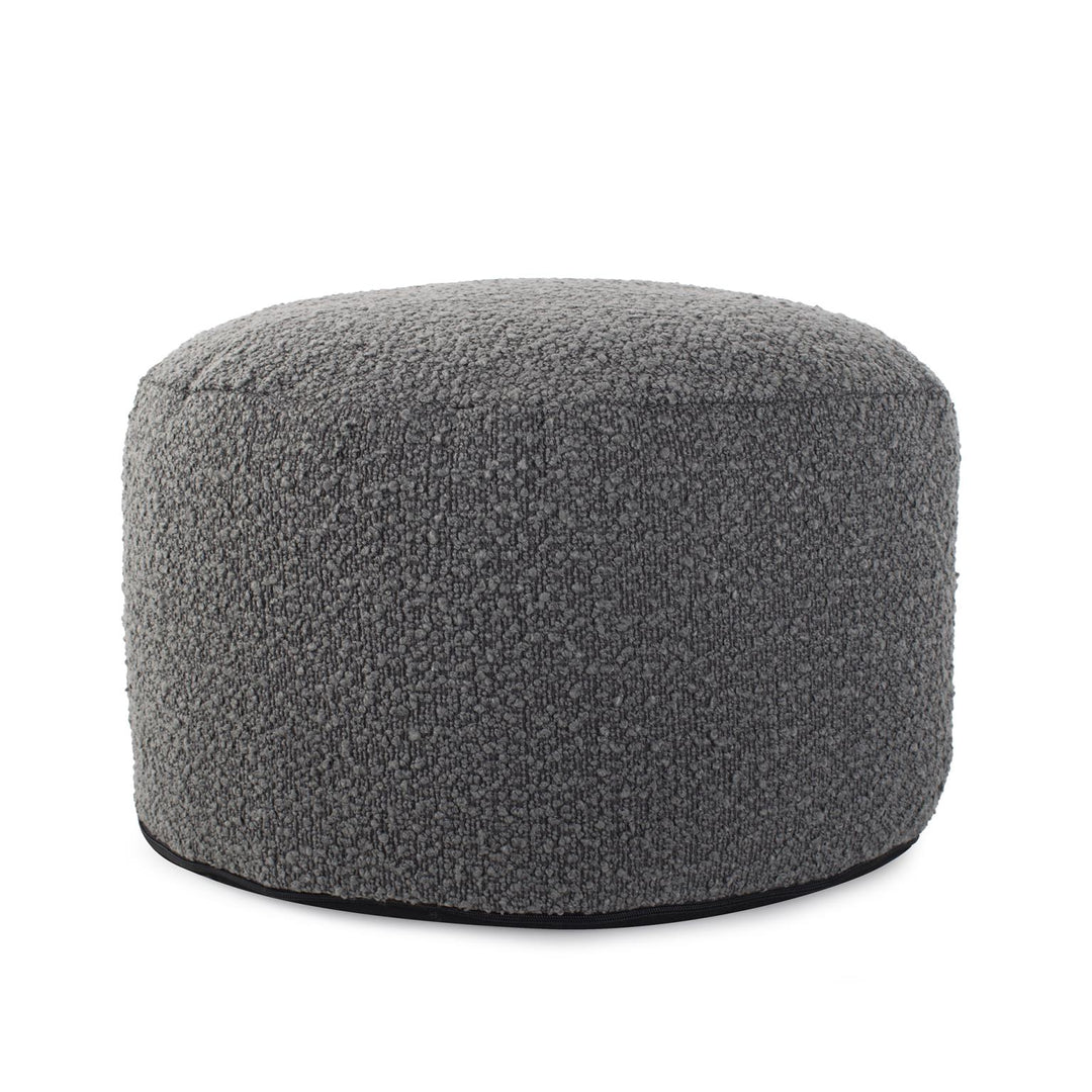 Howard Elliott Collection Foot Pouf Barbet Charcoal