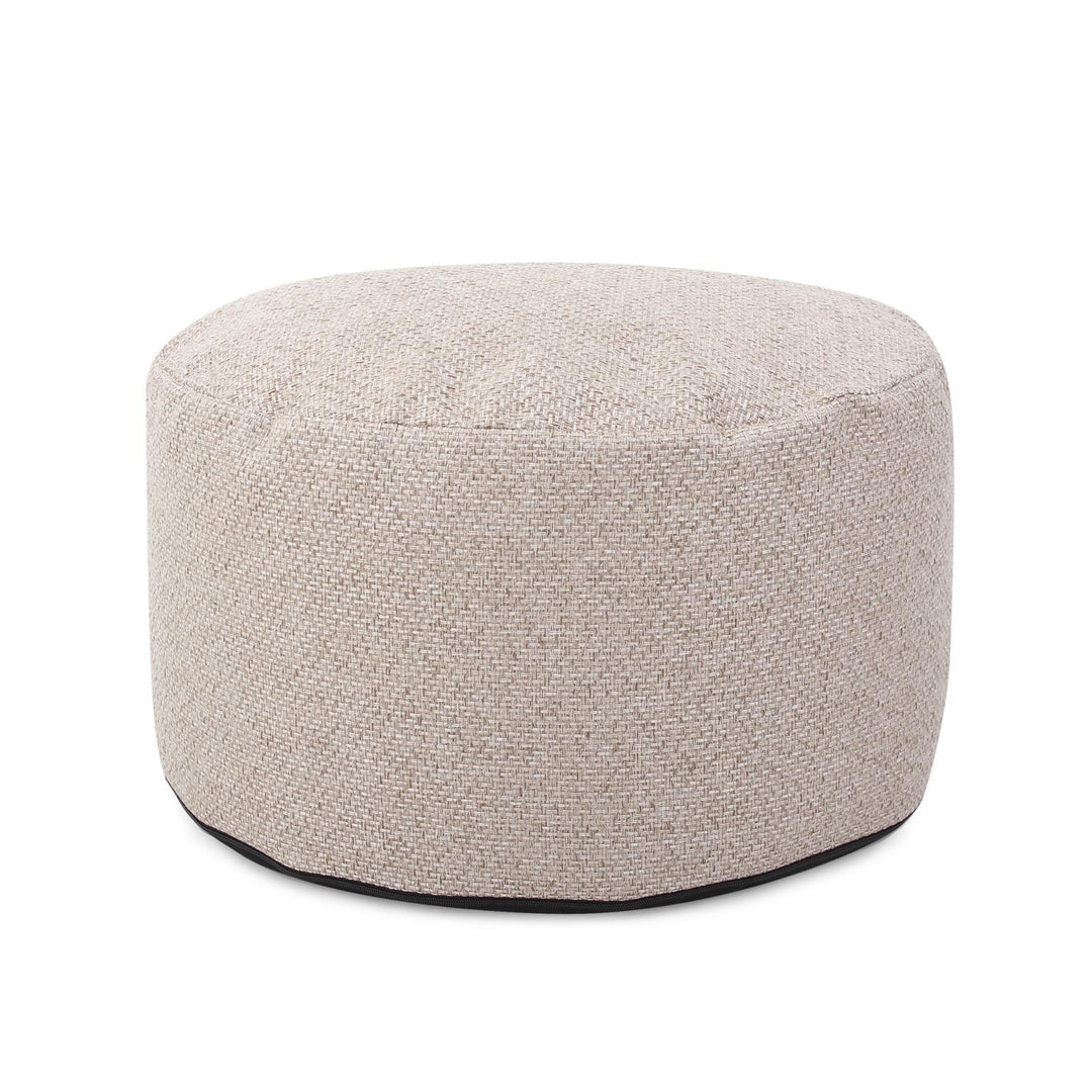 Howard Elliott Collection Round Foot Pouf Panama Sand