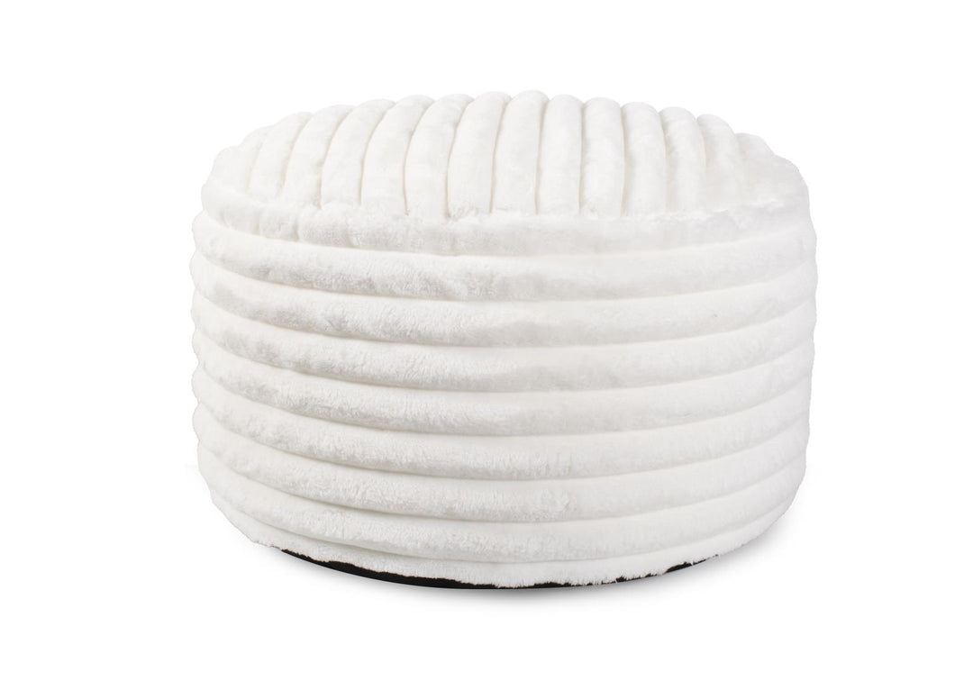 Howard Elliott Collection Short Pouf Shar Pei White Ottomans Howard Elliott Collection   