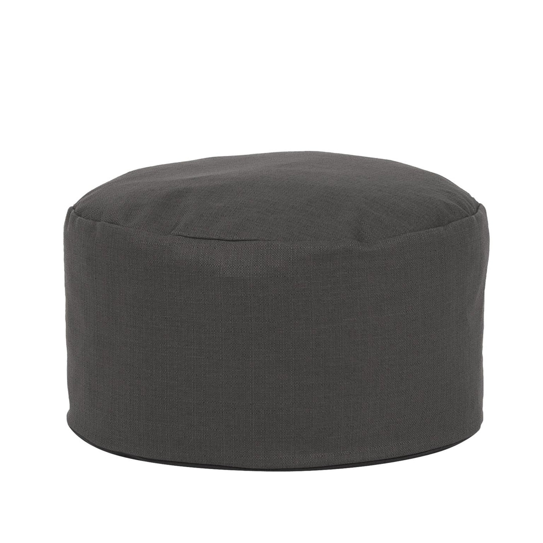 Howard Elliott Collection Foot Pouf Sterling Charcoal Ottomans Howard Elliott Collection   