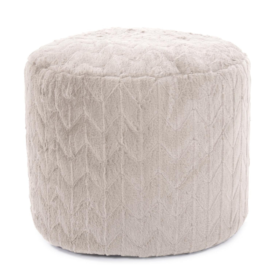 Howard Elliott Collection Tall Pouf Angora Natural