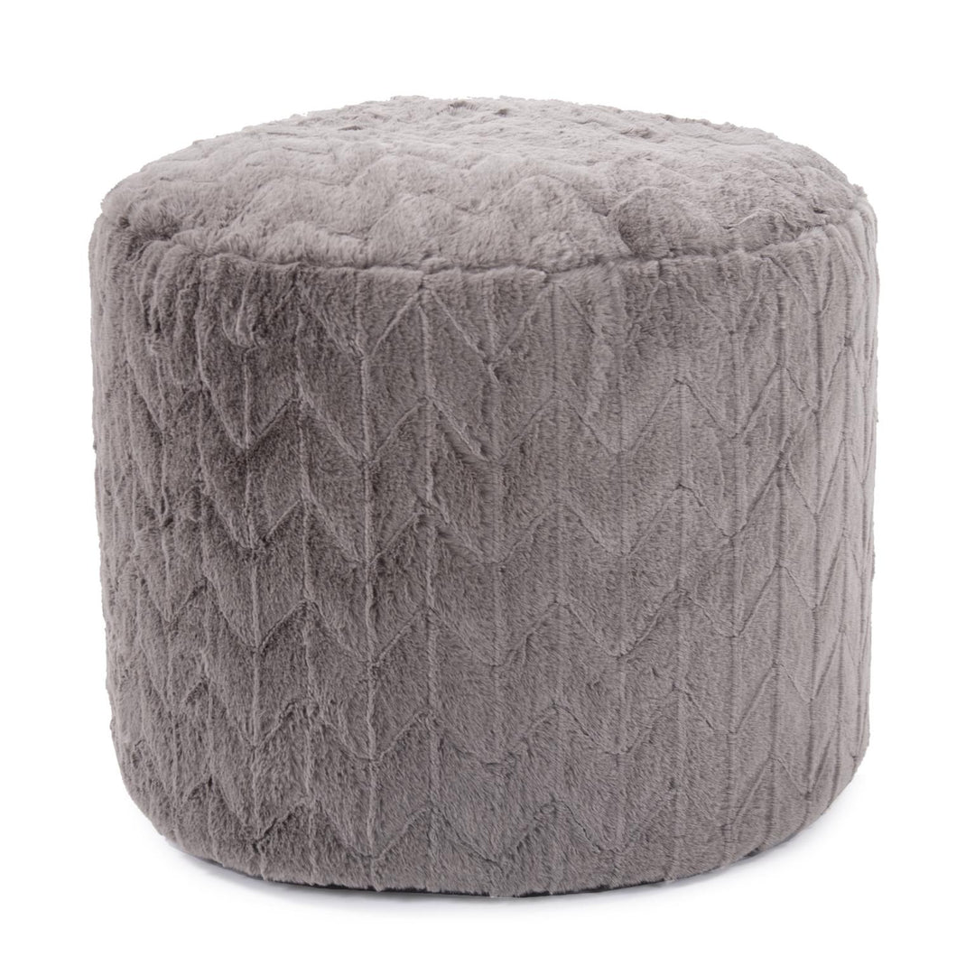 Howard Elliott Collection Tall Pouf Angora Stone