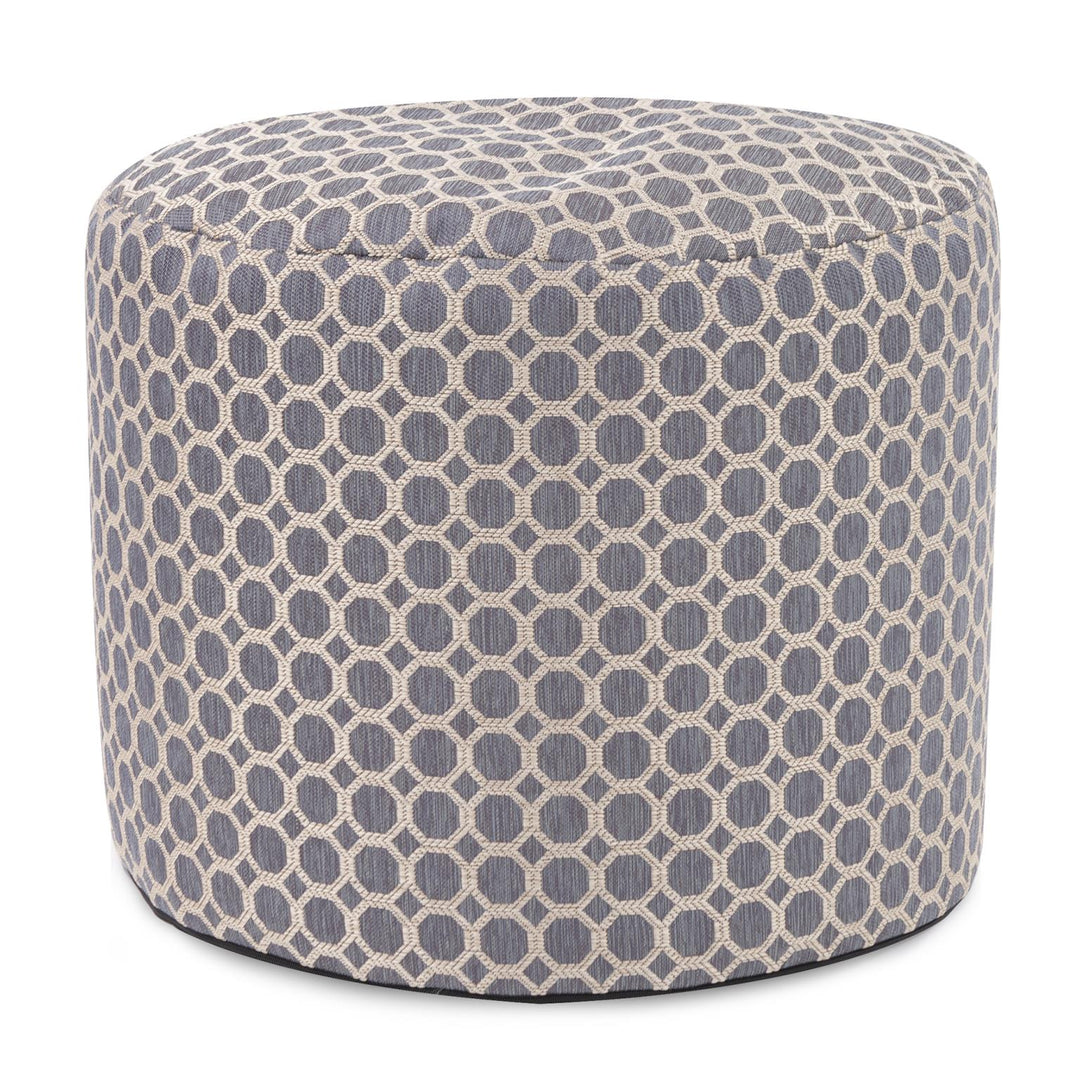 Howard Elliott Collection Tall Pouf Pyth Steel Ottomans Howard Elliott Collection   