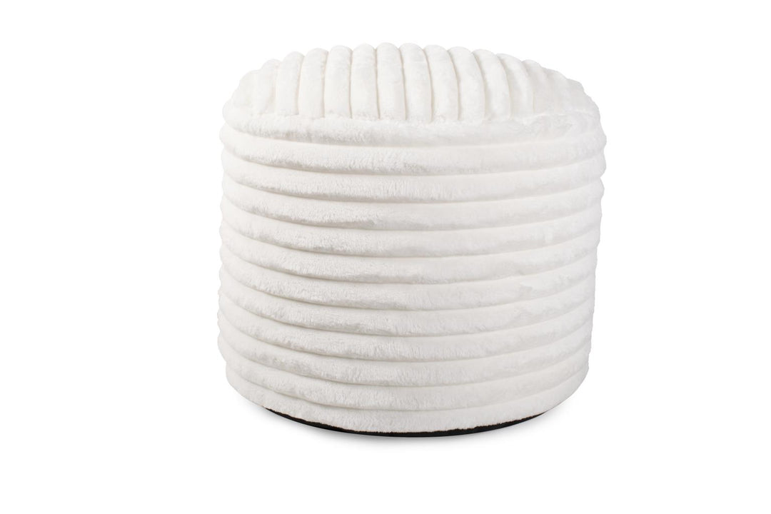 Howard Elliott Collection Pouf Tall Shar Pei White Ottomans Howard Elliott Collection   