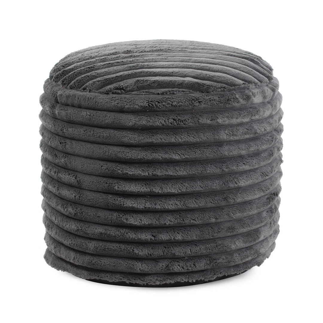 Howard Elliott Collection Pouf Tall Shar Pei Charcoal Ottomans Howard Elliott Collection   