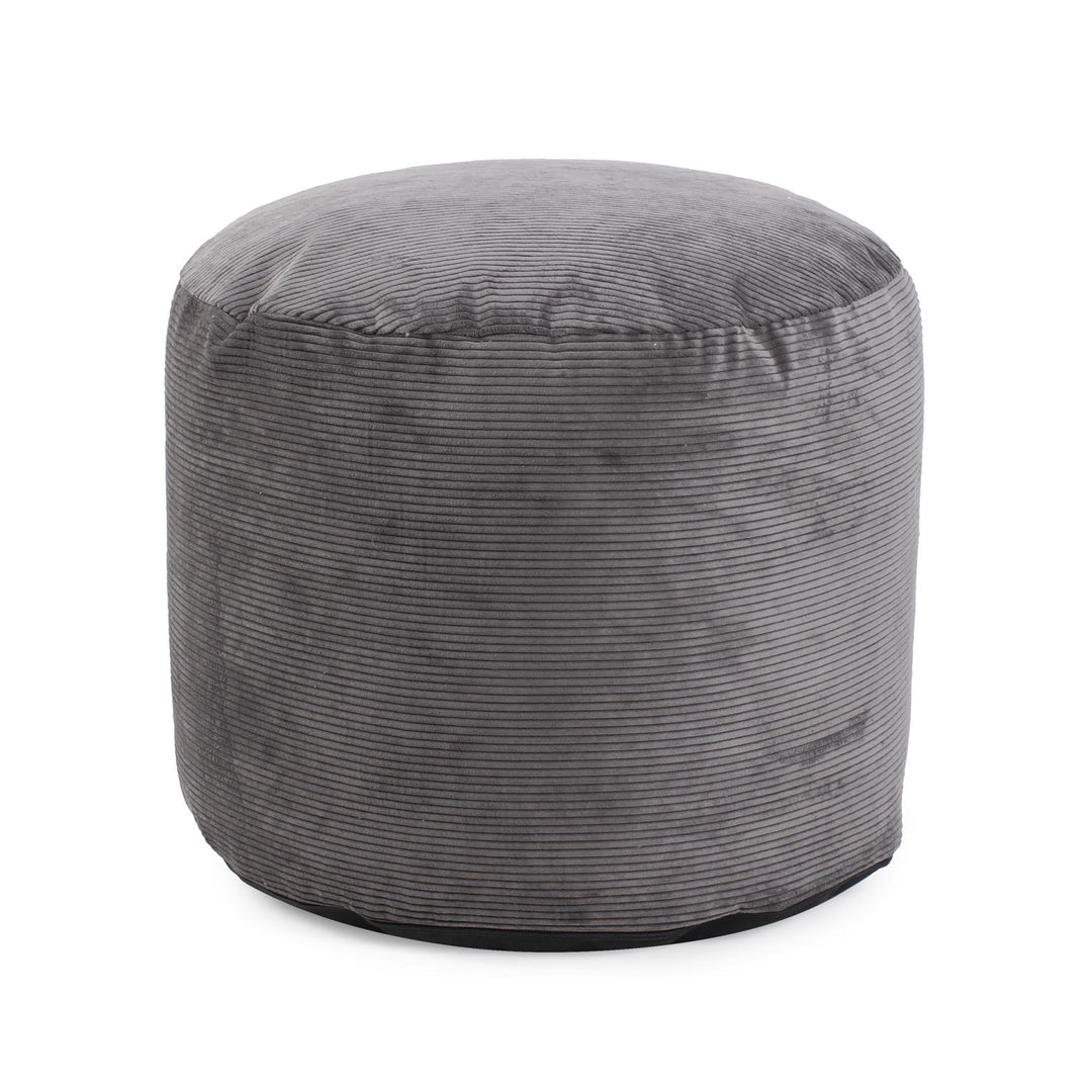 Howard Elliott Collection Pouf Tall Pana Charcoal Ottomans Howard Elliott Collection   