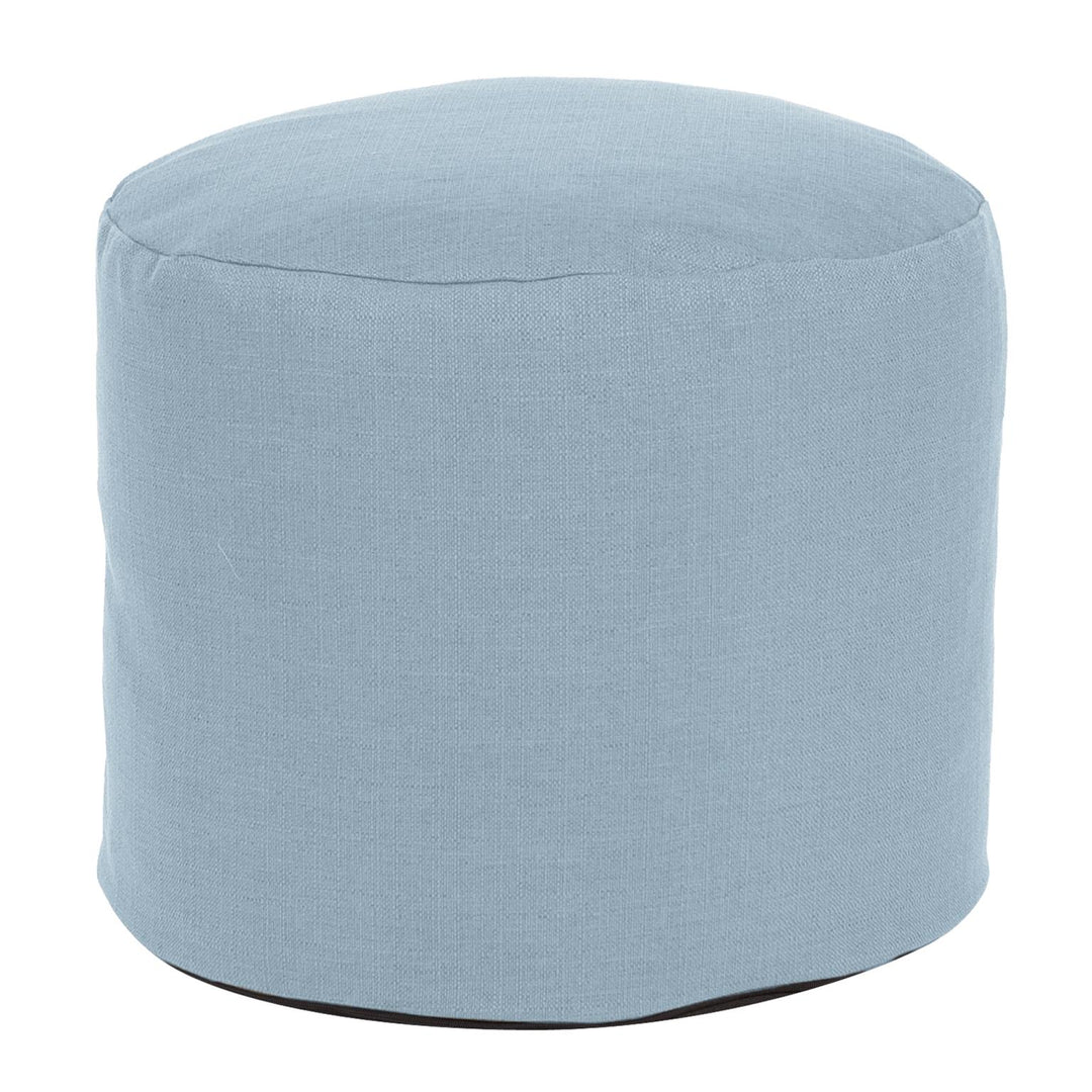 Howard Elliott Collection Tall Pouf Sterling Breeze Ottomans Howard Elliott Collection   