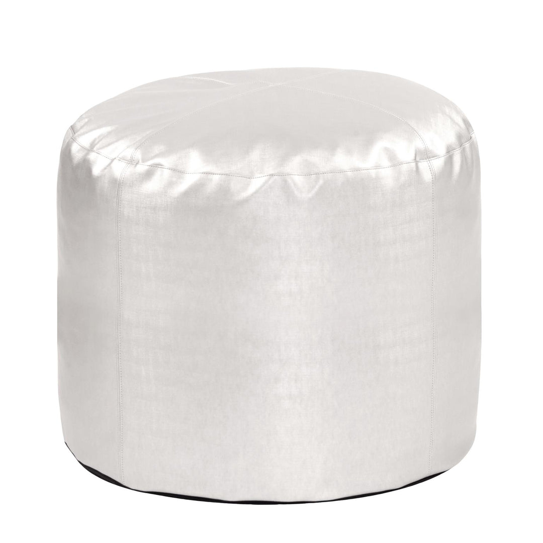 Howard Elliott Collection Tall Pouf Luxe Mercury Ottomans Howard Elliott Collection   