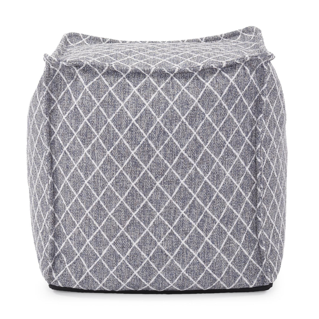 Howard Elliott Collection Square Pouf Grille Royal