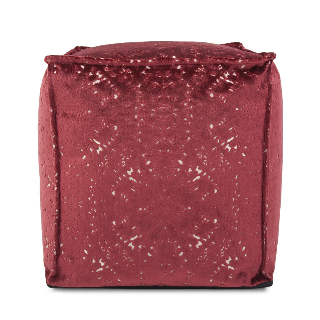 Howard Elliott Collection Square Pouf Pisani Ruby Ottomans Howard Elliott Collection   