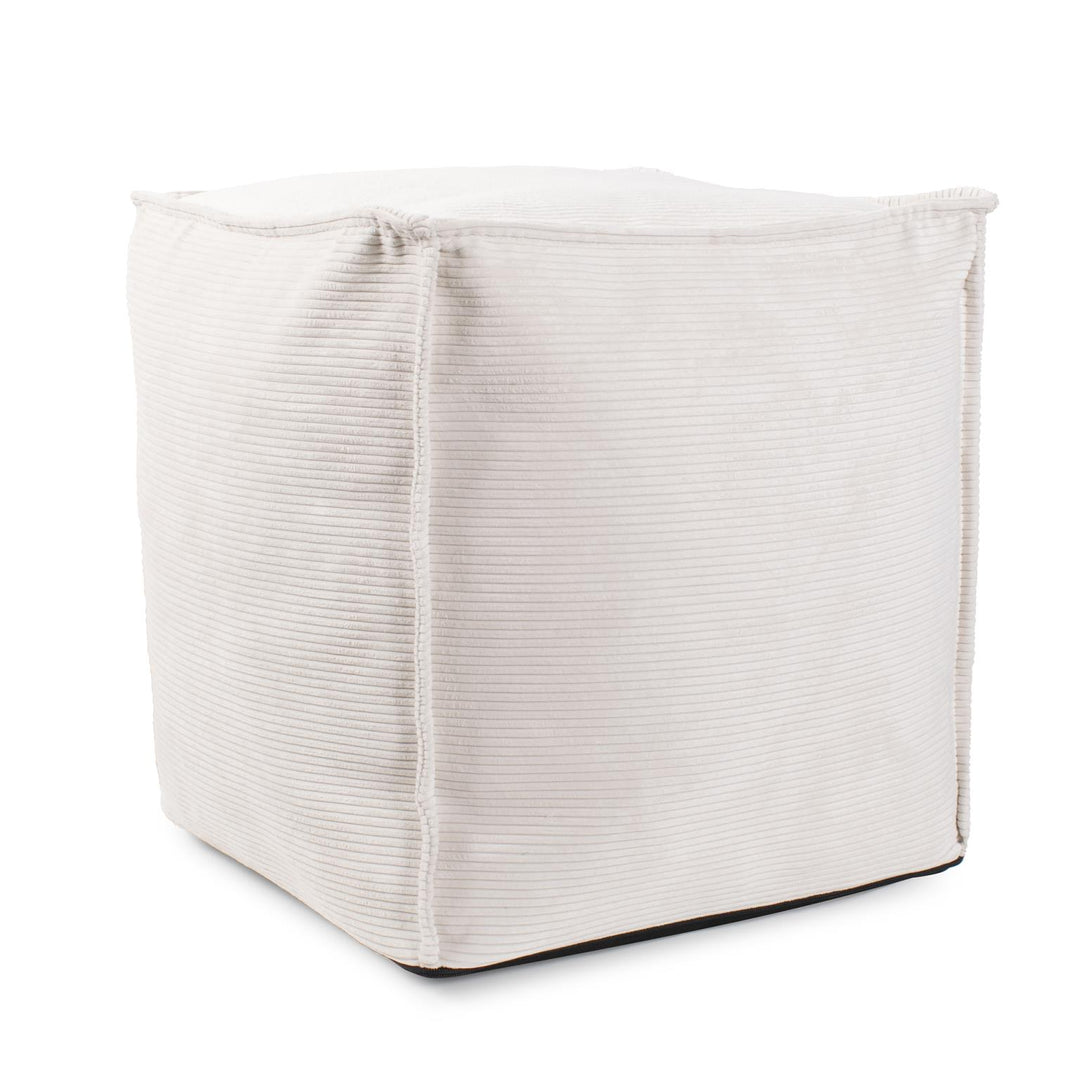 Howard Elliott Collection Tall Square Pouf Pana Natural Ottomans Howard Elliott Collection   