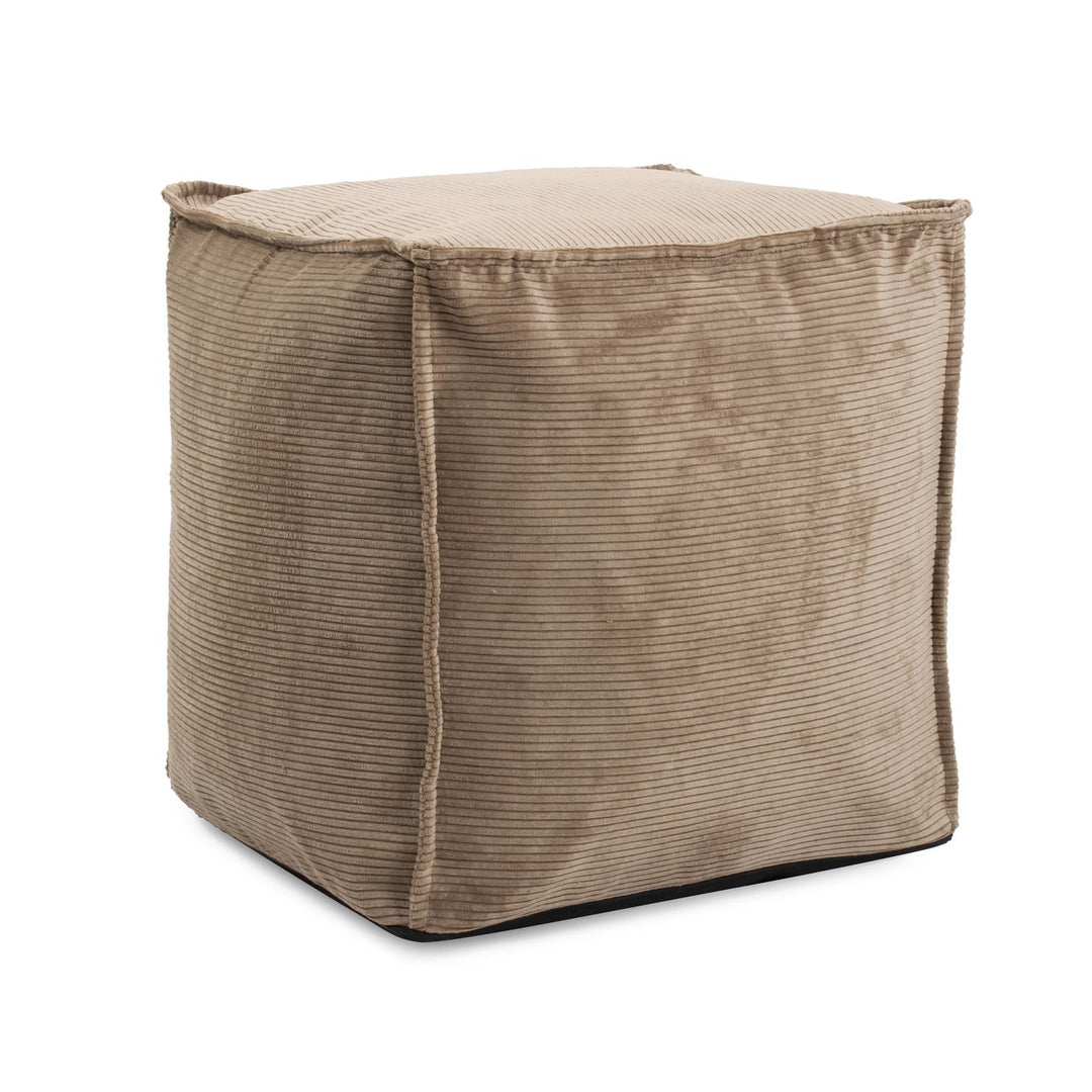 Howard Elliott Collection Tall Square Pouf Pana Sand Ottomans Howard Elliott Collection   