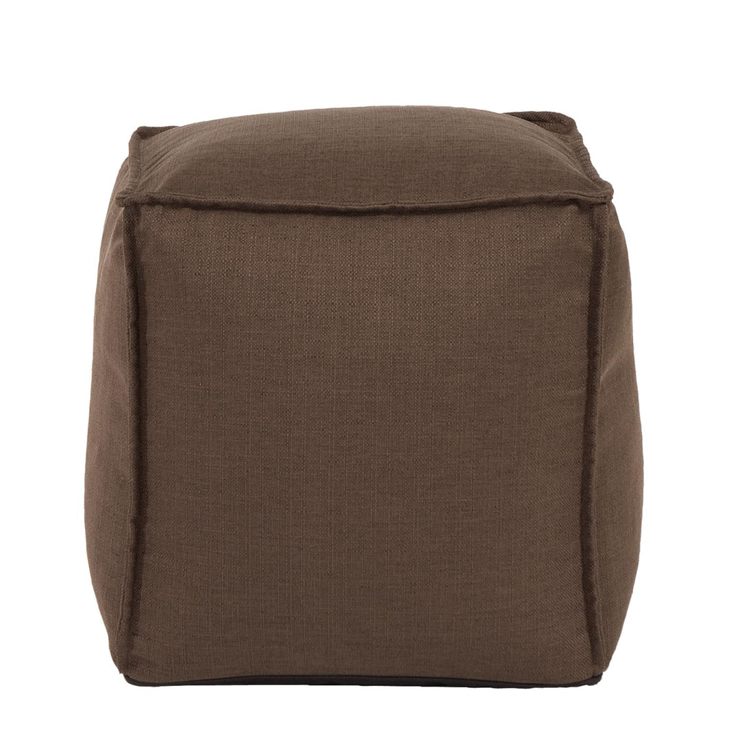 Howard Elliott Collection Square Pouf Sterling Chocolate Ottomans Howard Elliott Collection   