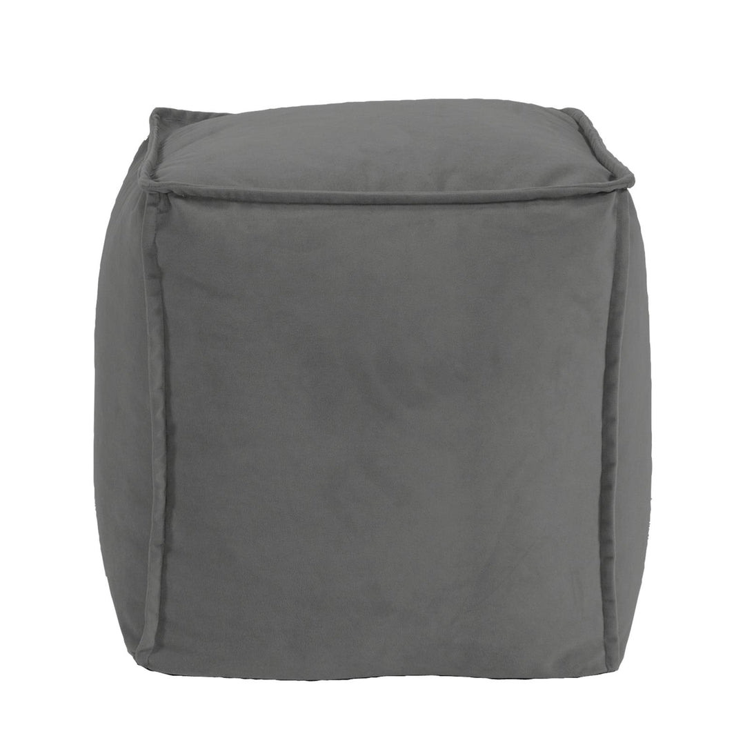 Howard Elliott Collection Square Pouf Bella Pewter