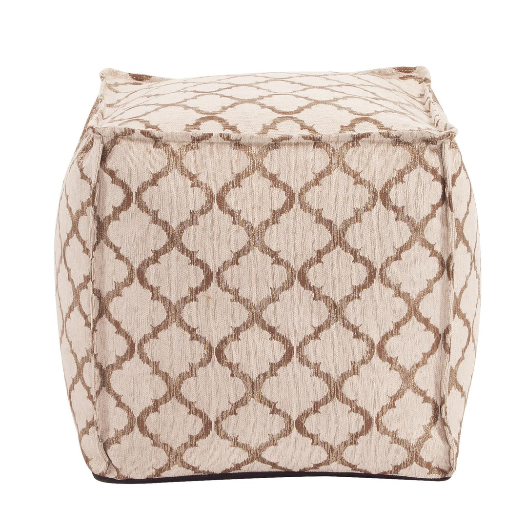 Howard Elliott Collection Square Pouf Moroccan Gold Ottomans Howard Elliott Collection   