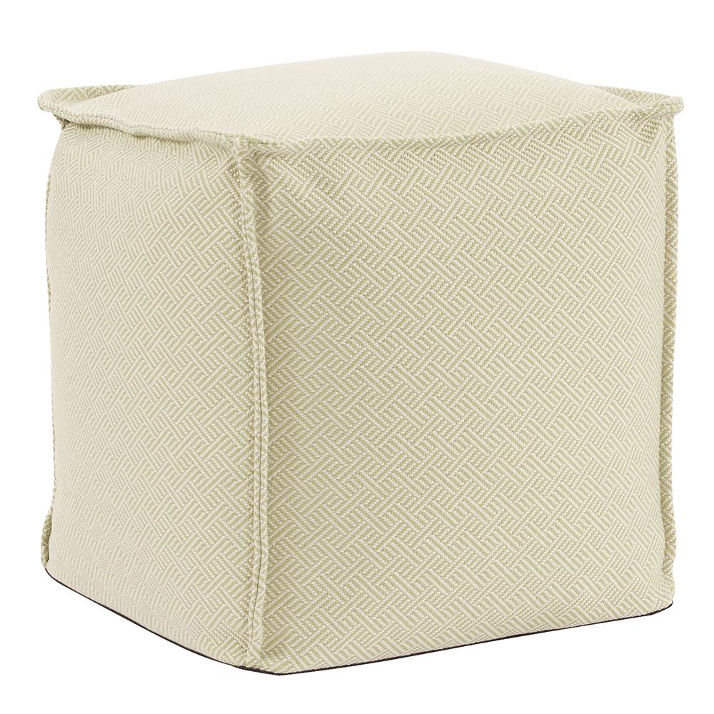 Howard Elliott Collection Square Pouf Beach Club Palm Ottomans Howard Elliott Collection   