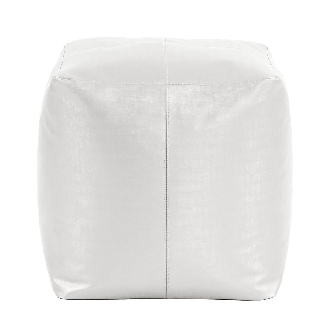 Howard Elliott Collection Square Pouf Luxe Mercury Ottomans Howard Elliott Collection   