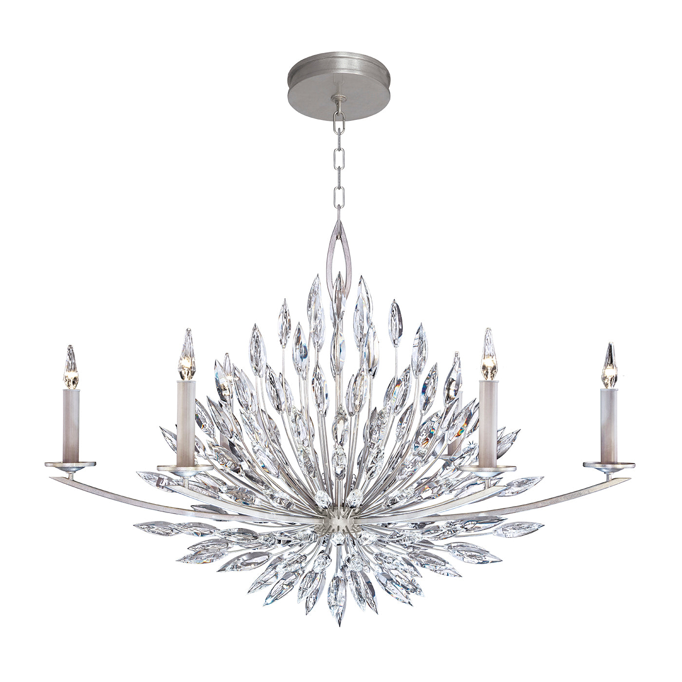 Fine Art Handcrafted Lighting Lily Buds Chandelier Chandeliers Fine Art Handcrafted Lighting Silver  