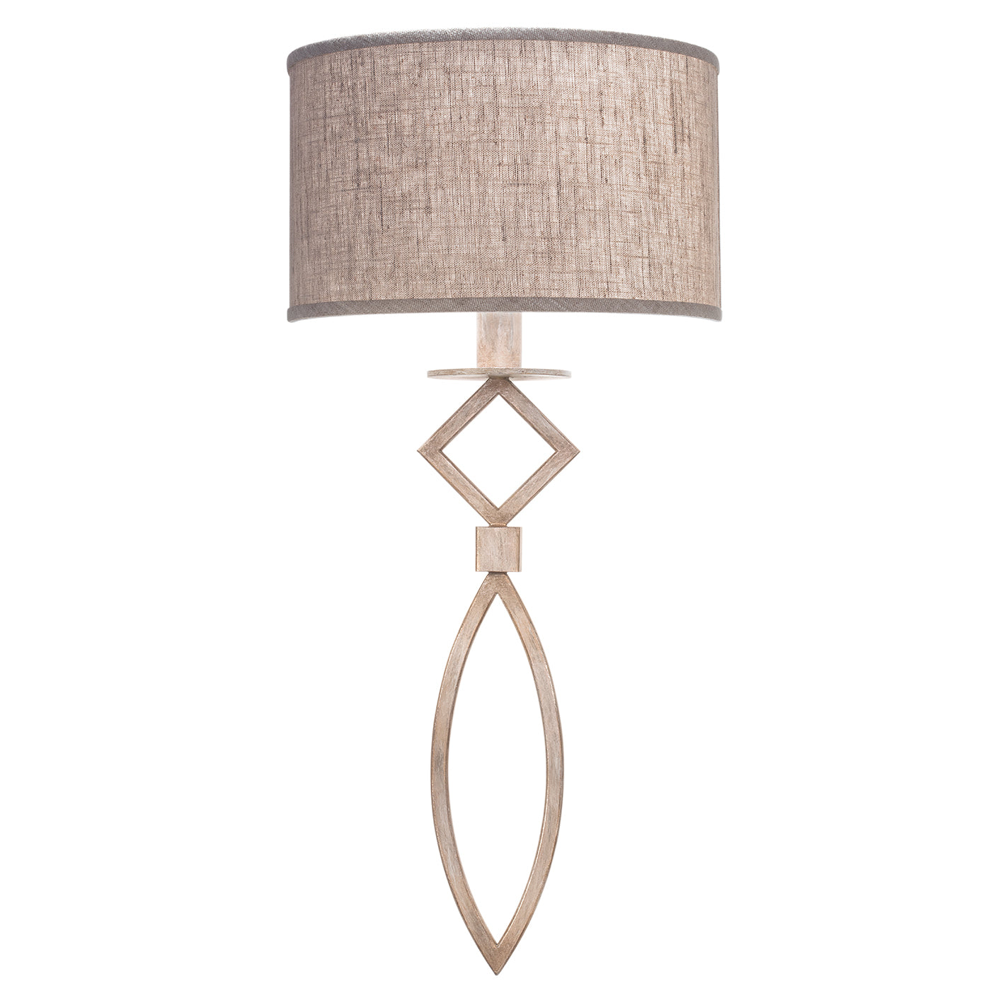 Fine Art Handcrafted Lighting Cienfuegos Sconce Sconces Fine Art Handcrafted Lighting Gray w/Greige Fabric Shades  