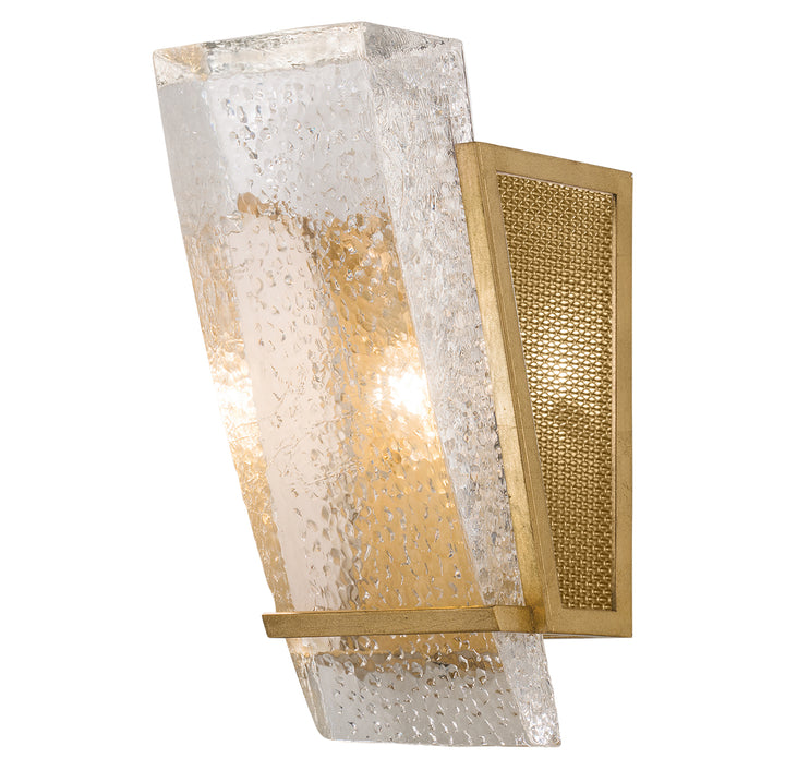 Fine Art Handcrafted Lighting Crownstone Sconce Wall Sconces Fine Art Handcrafted Lighting Gold w/Metal Mesh Inserts 6.5 x 13 