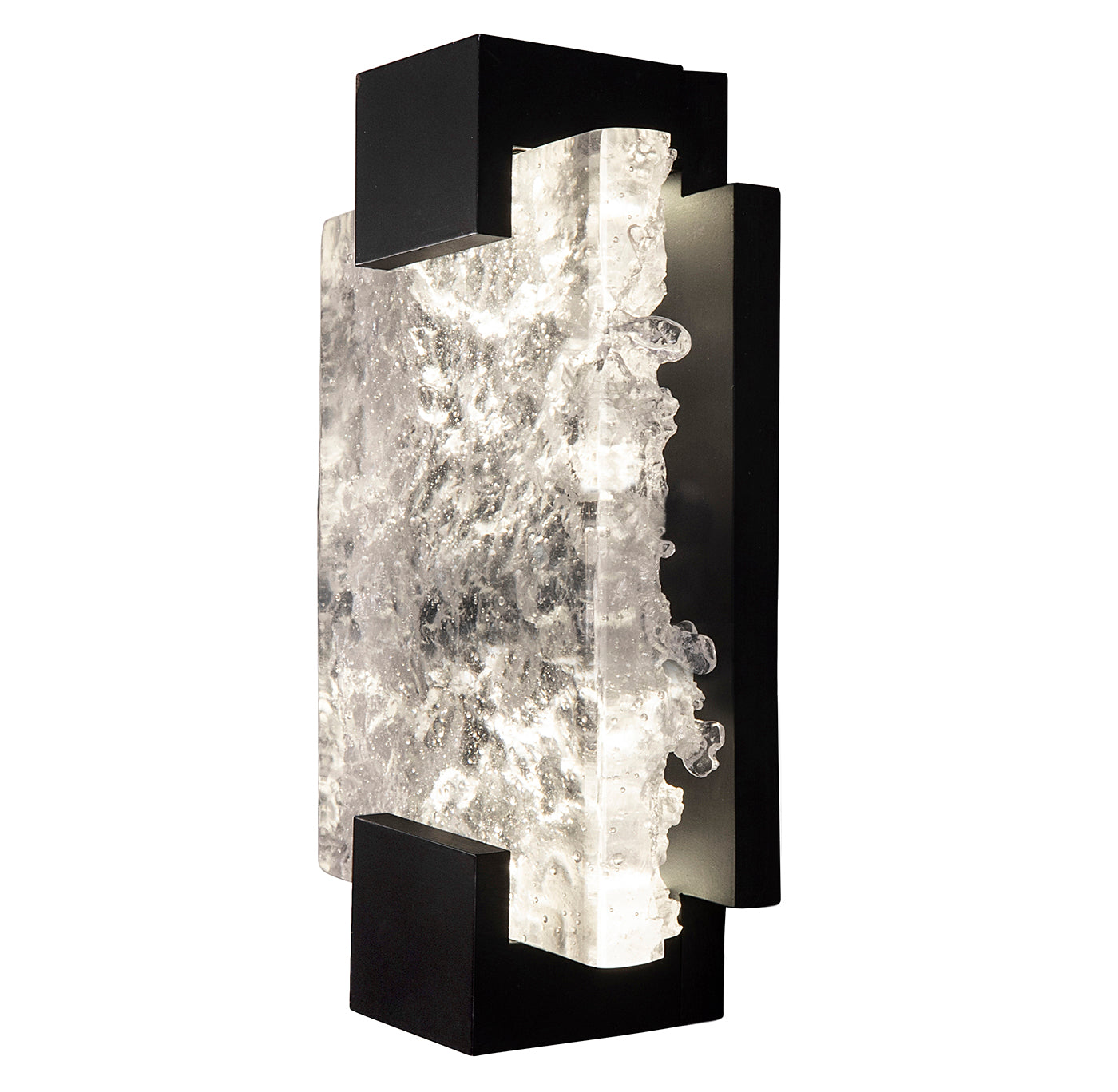 Fine Art Handcrafted Lighting Terra Sconce Sconces Fine Art Handcrafted Lighting Black/Clear Glass 6.25 x 11.75 