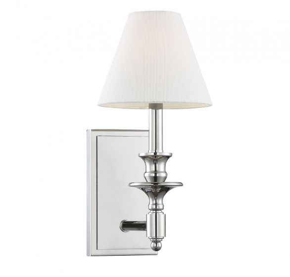 Essentials Washburn Sconce Sconce Essentials Polished Nickel 1 