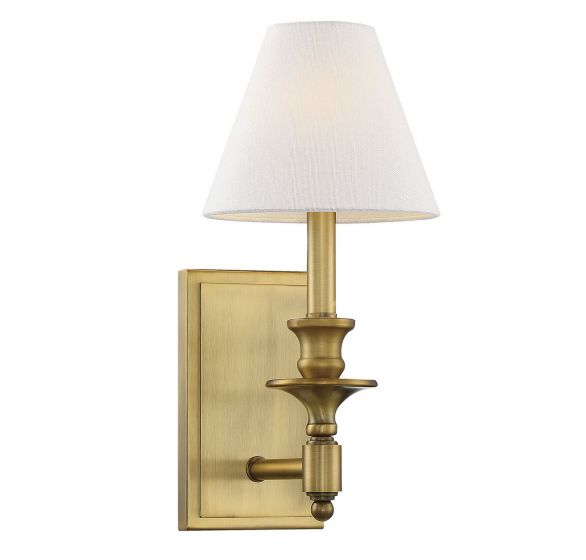 Essentials Washburn Sconce Sconce Essentials Warm Brass 1 