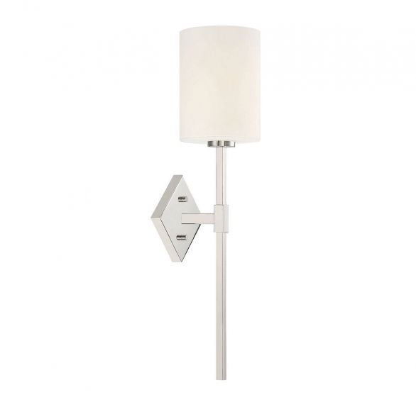 Essentials Destin Sconce Sconce Essentials Polished Nickel 1 