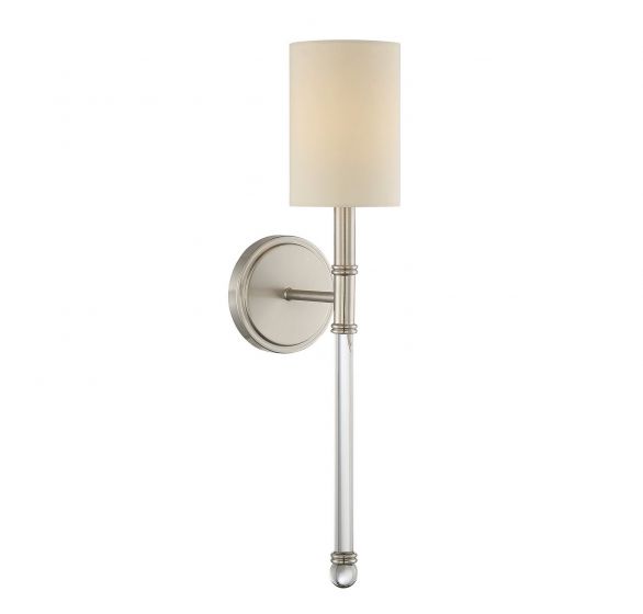 Essentials Fremont Sconce Wall Sconces Savoy House Satin Nickel 1 