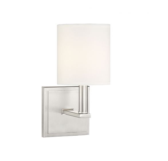 Essentials Waverly Sconce Sconce Essentials Satin Nickel 1 