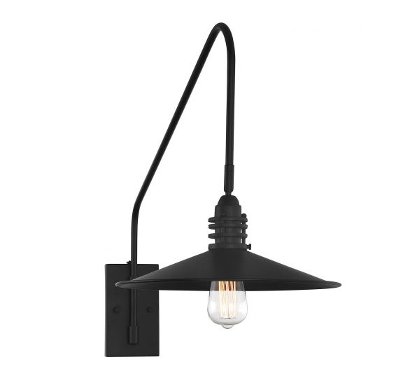 Savoy House Wheaton Sconce Wall Sconces Savoy House Matte Black 1 