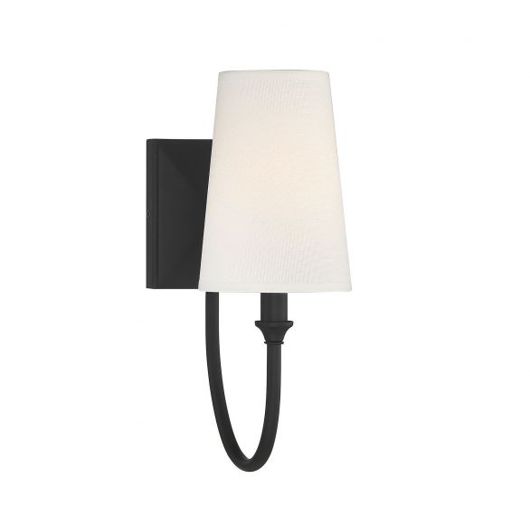 Essentials Cameron Sconce Sconce Essentials Matte Black 1 