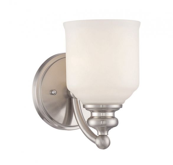 Essentials Melrose Sconce Sconce Essentials Satin Nickel 1 