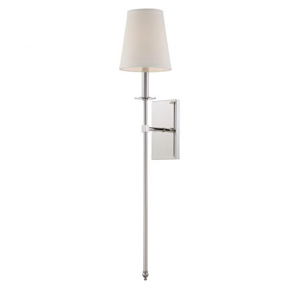 Essentials Monroe Sconce Sconce Essentials Polished Nickel 1 