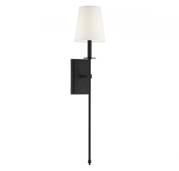 Essentials Monroe Sconce Sconce Essentials Matte Black 1 