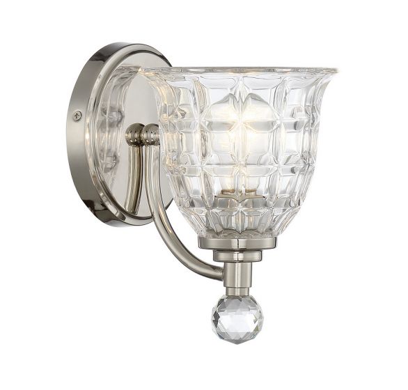 Savoy House Birone Sconce Sconce Savoy House Polished Nickel 1 