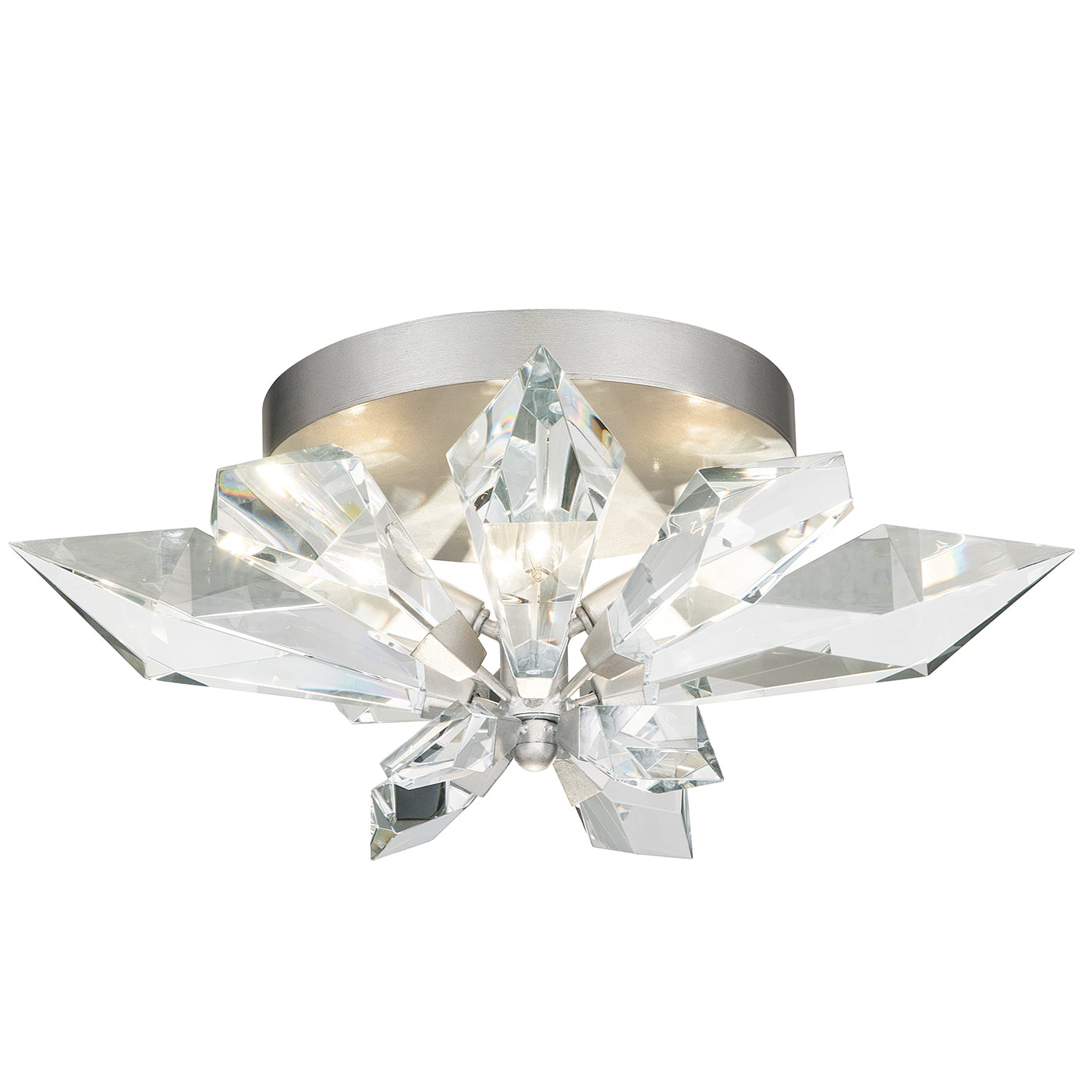 Fine Art Handcrafted Lighting Foret Flush Mount Ceiling Mounts Fine Art Handcrafted Lighting Silver Leaf  