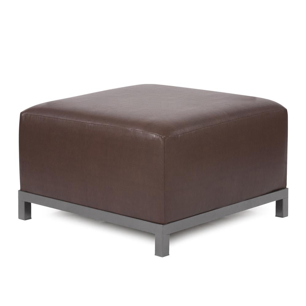 Howard Elliott Collection Axis Ottoman Avanti Pecan Slipcover (Cover Only) Ottomans Howard Elliott Collection   